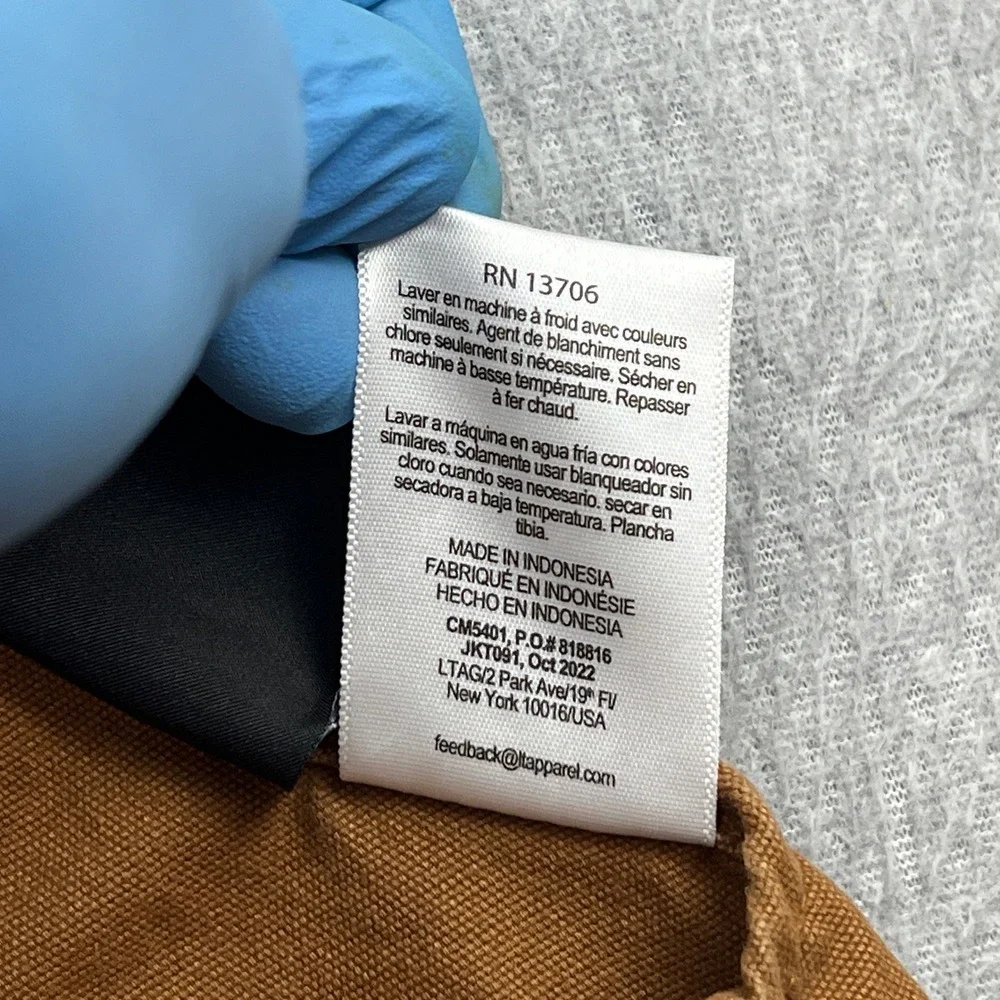 Carhartt measurements width